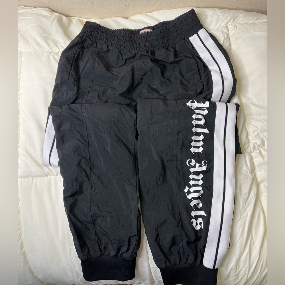 Palm Angels Windbreaker Joggers- Black